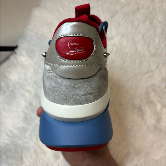 Christian Louboutin Men's Red and Blue Trainers 
Size 10 1/2 - Picture 5 of 14